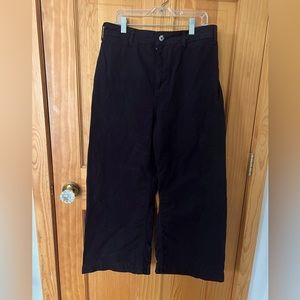 Free People black wide leg jeans, size 30